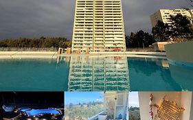 Acogedor Lindo Dpto Los Castaños, Algarrobo Norte, Piscinas Jacuzzi Gym, Wifi Home Office